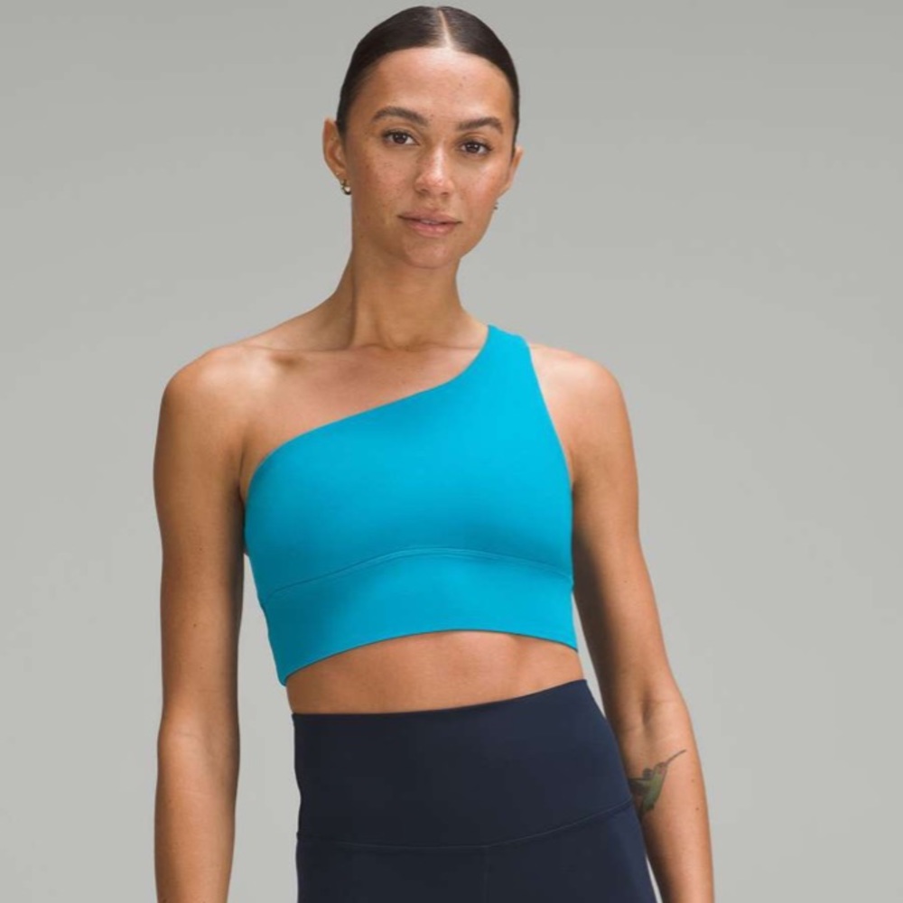 Lululemon Align Asymmetrical Sports Bra Light Support A/B Cup Hawaiian Blue